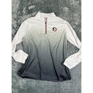 Colosseum Mens Florida State Seminoles 1/4 Zip Pullover Long Sleeve XL